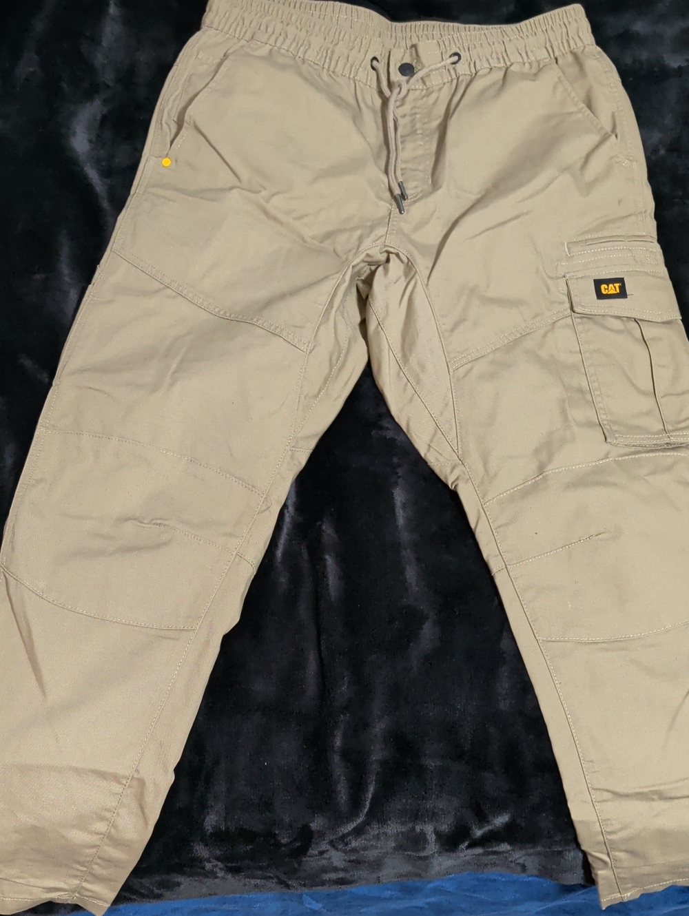 Men's Khaki Cargo Work Pants